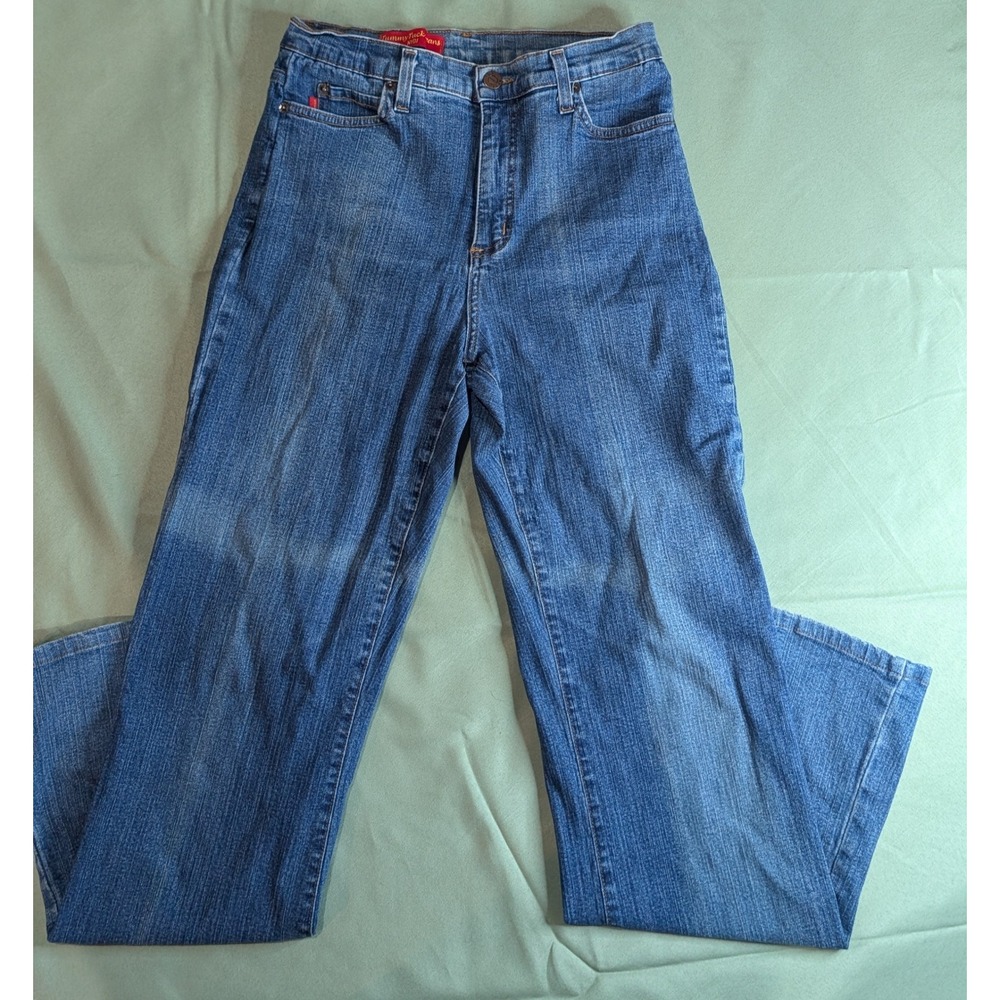 NYDJ Tummy Tuck‎ Jeans Women's Size 8 Blue Denim High Rise Bootcut Leg